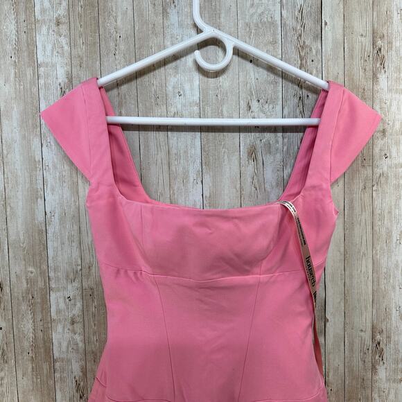 House of CB NWT Leonida Dianthus Corset Mini Dress S French Pink Slim Minimalist - Picture 5 of 12